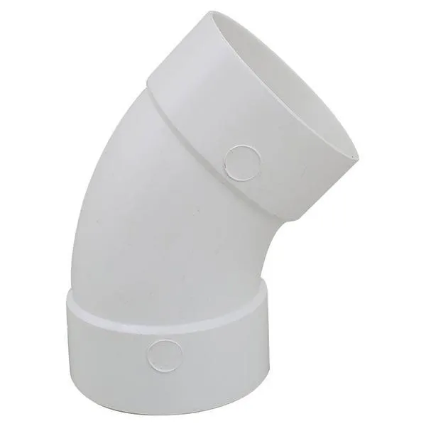 [7122104] CODO SANITARIO DELGADO PVC 50MM (2") X 45°
