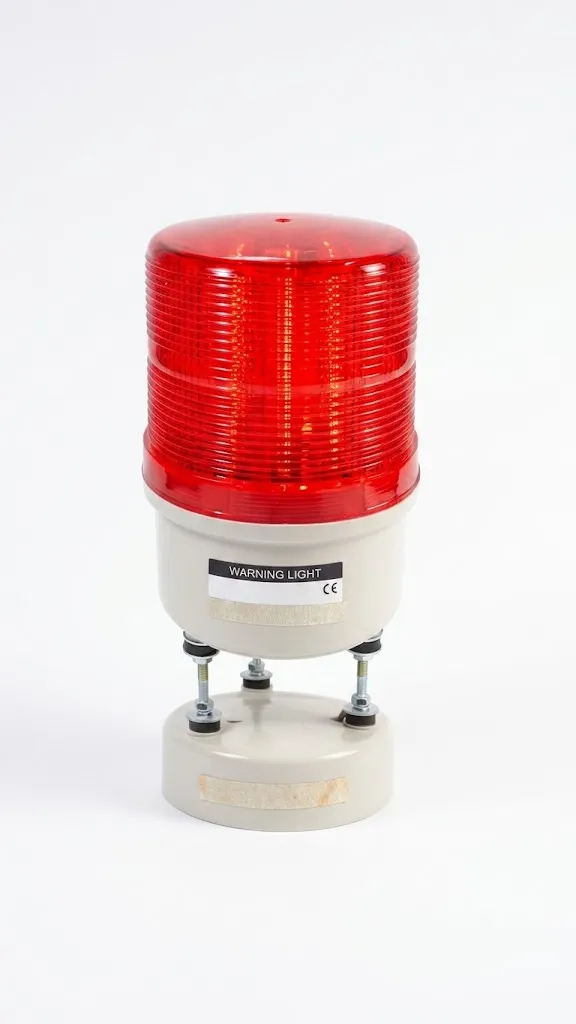[16266] LED WARNING LIGHT IP65 AC100V-240V RED