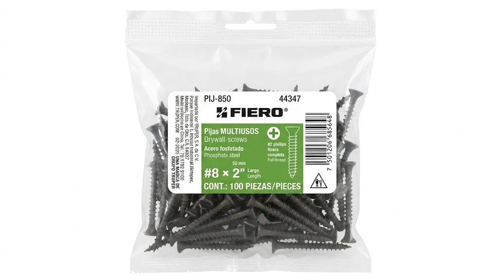 [PIJ-850] TORNILLO MULTIUSO 50MM #8 2" ROSCA COMPLETA
