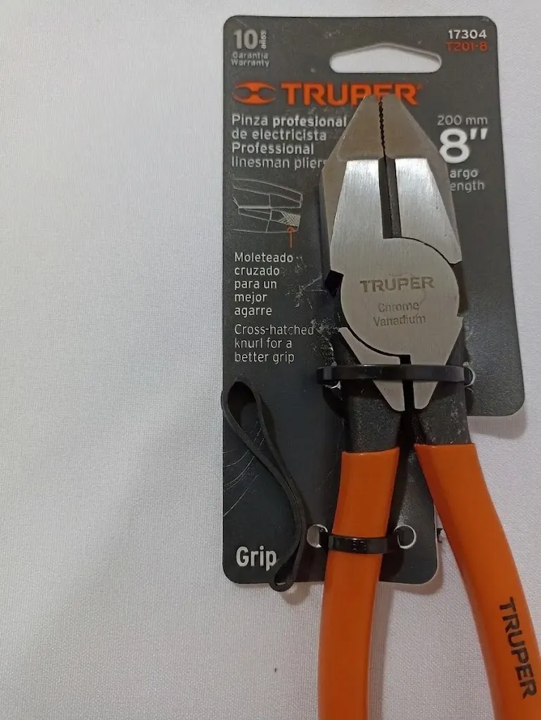[17304] ALICATE DE ELECTRICISTA 8" (20CM) TRUPER