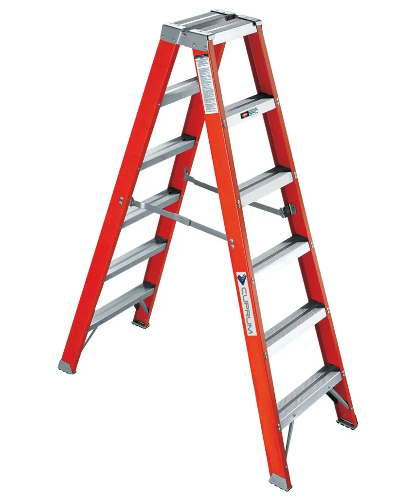 [7035280] ESCALERA DOBLE TIJERA F/VIDRIO 225KG #530-06N CUP RUM