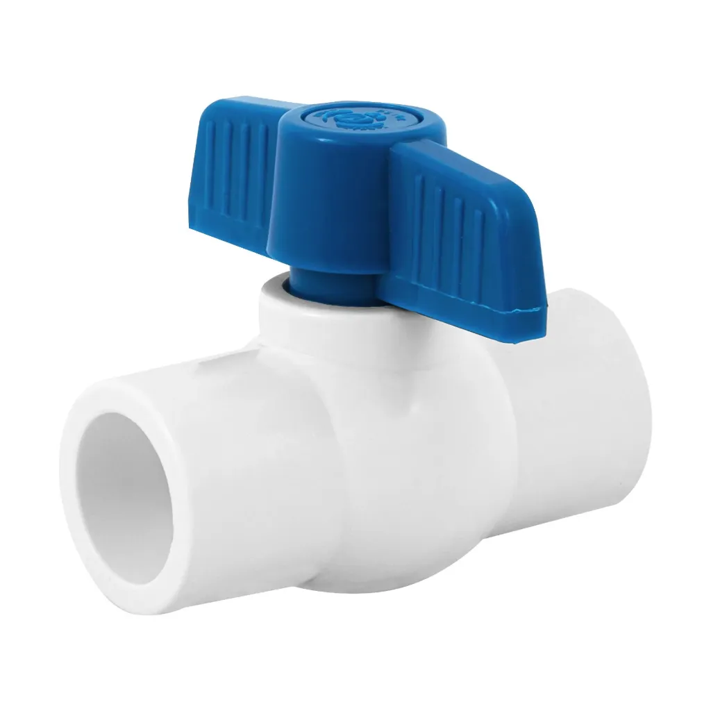 [LP11/4] LLAVE DE PASO BOLA PVC 1  1/4" AZULES