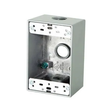 [FSREC312] Caja Rectangular EMT Intemperie FS 3 Huecos Salida 1/2"