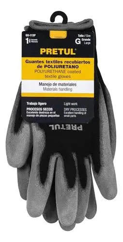 [GU-113P] GUANTES TEXTIL PRETUL DE PLIURETANO /GU-113P