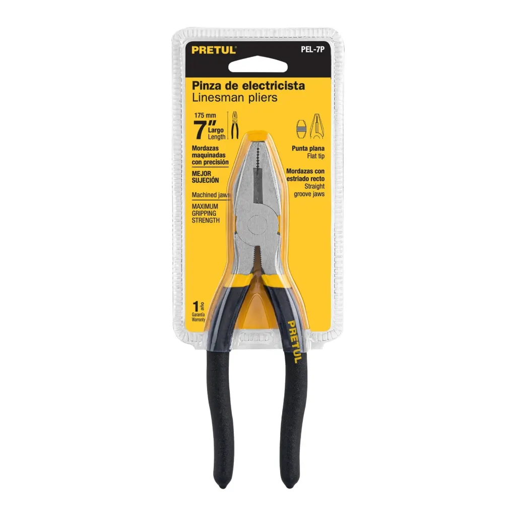 [22603] ALICATE ELECTRICISTA LIVIANO 7" PEL-7P PRETUL