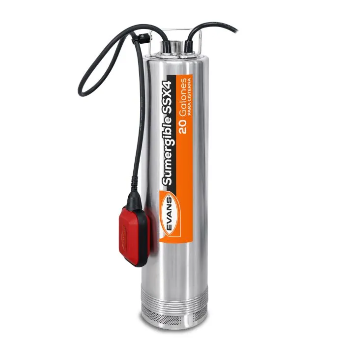 [SSX4ME150G2-FI] Bomba sumergible monofásica para cisterna 20 GPM, descarga de 1.25", 1.5 Hp, 220V.