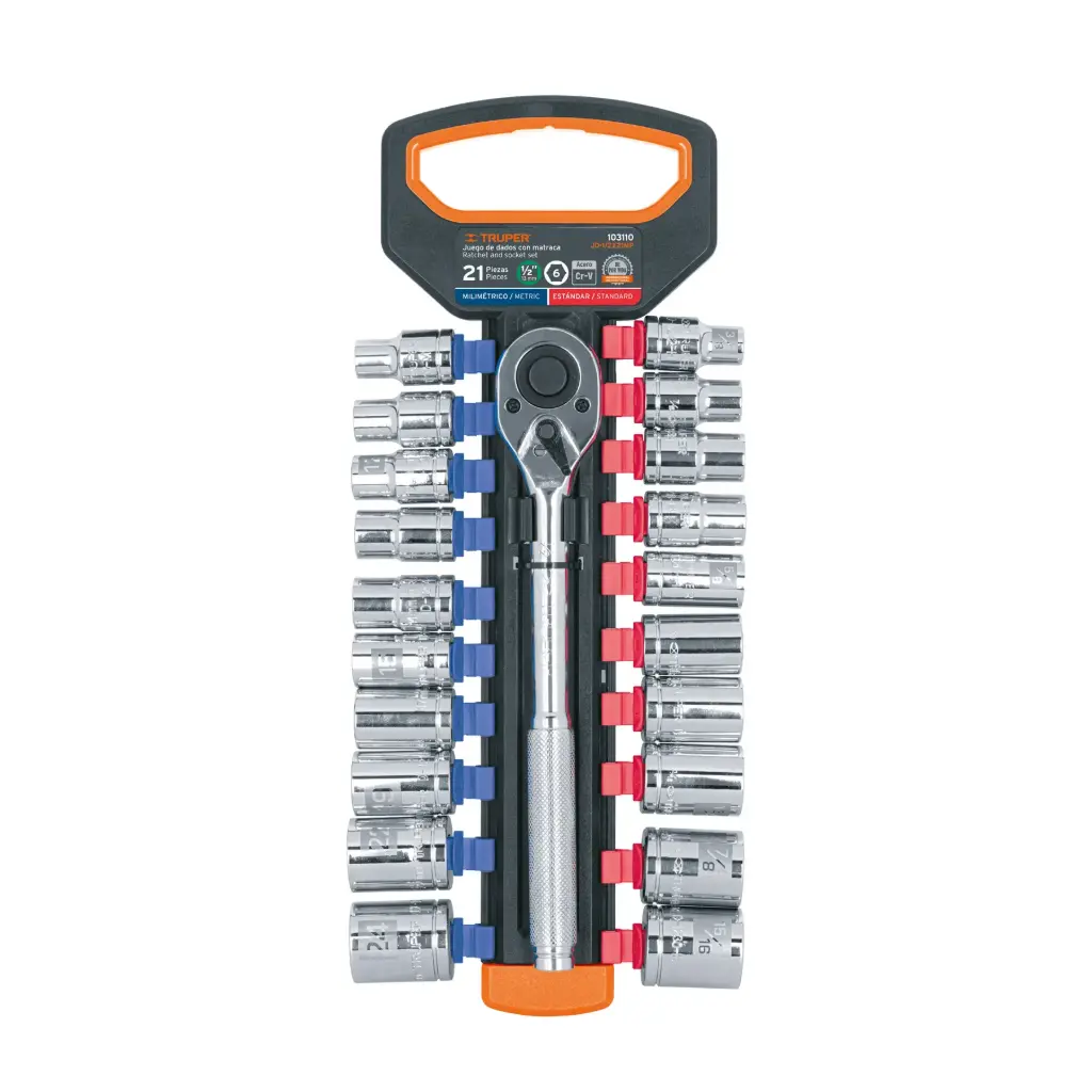 [103110] JGO.21 PIEZAS RATCH Y CUBOS MIX JD-1/2X21MP TRUPER