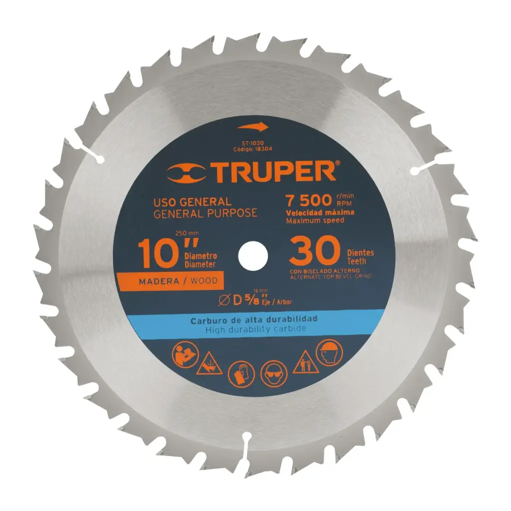 [18304] DISCO SIERRA CIRCULAR P/MAD 10" 30 DT 5/8 ST-1030