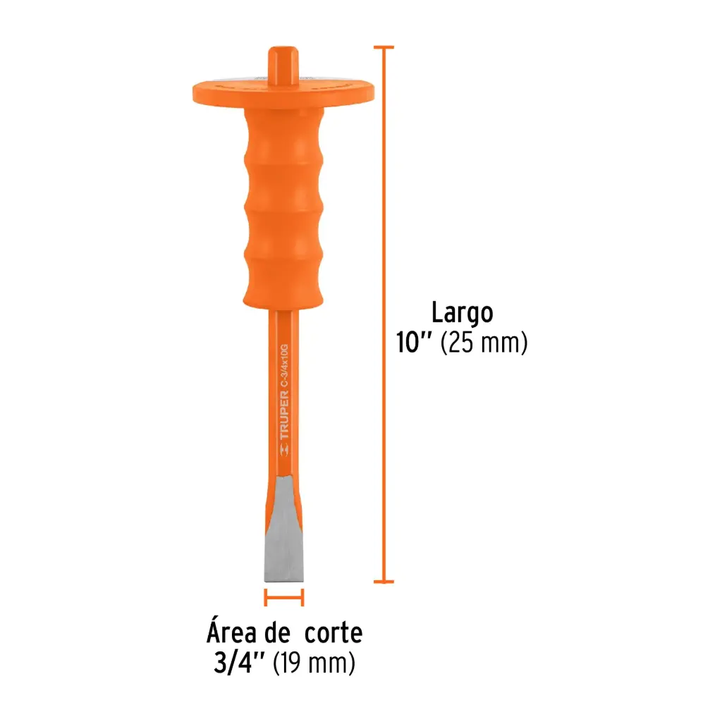 [12275] CINCEL C/PUÑO C-3/4X10G TRUPER