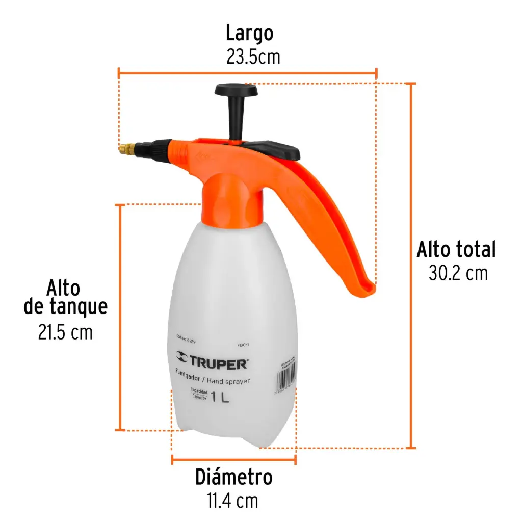 [10929] BOMBA FUMIGADOR 1ts FDO-1 TRUPER