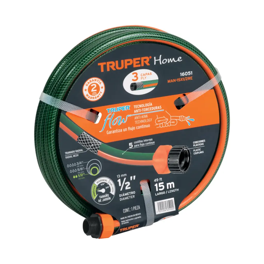[16051] MANG. 1/2" REFORZ 3C C-P MAN-15X1/2RE TRUPER