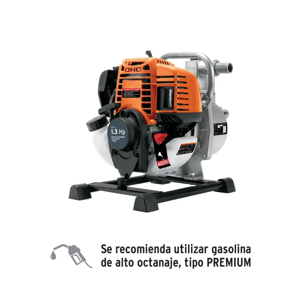 [102432] MOTOBOMBA 4 TIEMPOS GASOL 1" x 1" MOTB-14 TRUPER