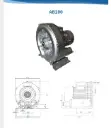 SOPLADOR REGENERATIVO AB200 2.4HP 220/1F HIDROTERMAL 