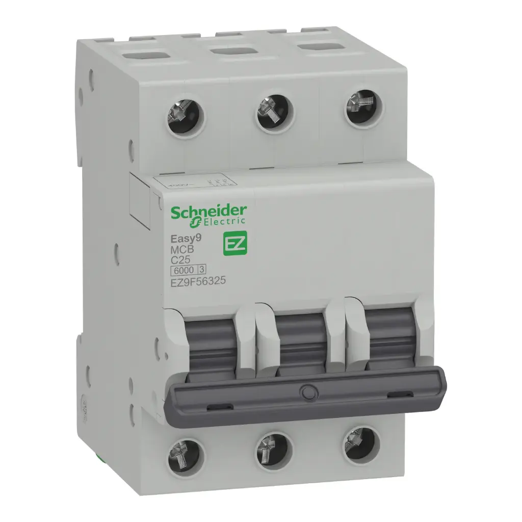 [EZ9F56325] MINI BREAKER, Easy9, 3P, 25 A, curva C, 6000 A