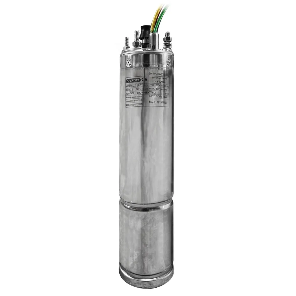 [1030199] MOTOR SUMERGIBLE 4" 1HP 230V/1F-3W ACEITE SPERONI