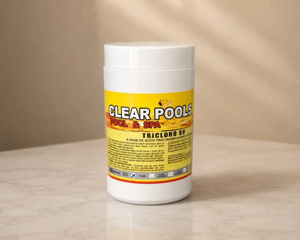 [1080140] TRICLORO TABLETA CLEAR POOL 1KG (5TB) 1080140